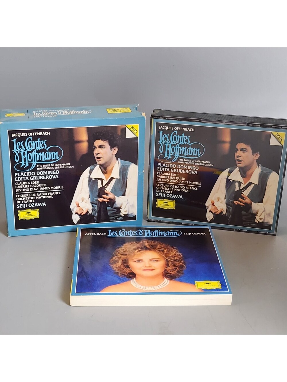 Jacques Offenbach Les Contes d'Hoffmann 3xCD Placido Domingo Edita Gruberova